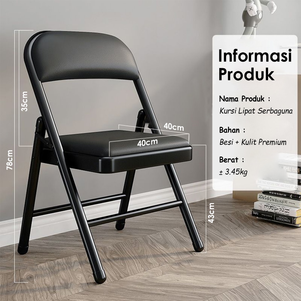 Set Meja Kursi Lipat / 1 Meja 2 Kursi / Set Meja dan Kursi Kantor / Meja Belajar Aesthetic