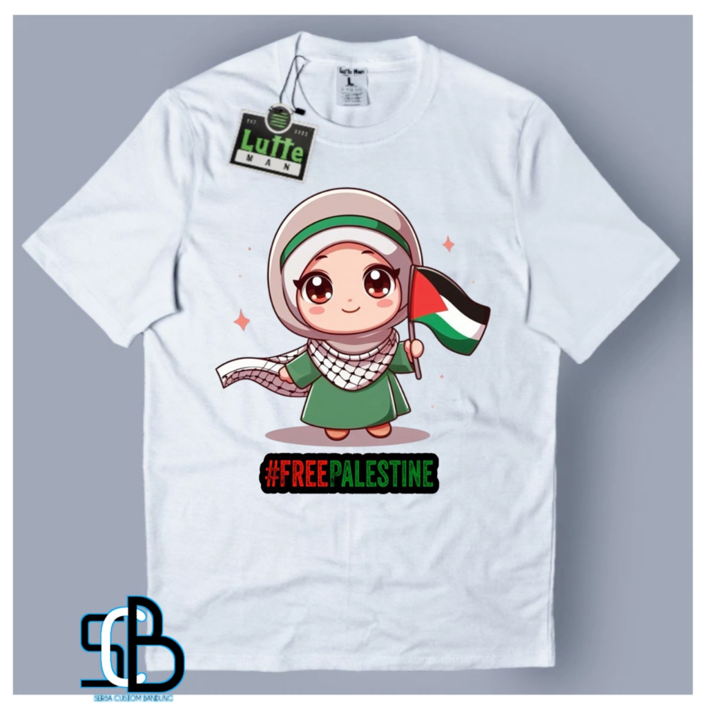 Save Palestine Kaos Save Palestine Bahan Premium