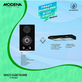 Bundling Modena Kompor Tanam BH 0325+Cooker Hood PX 6031