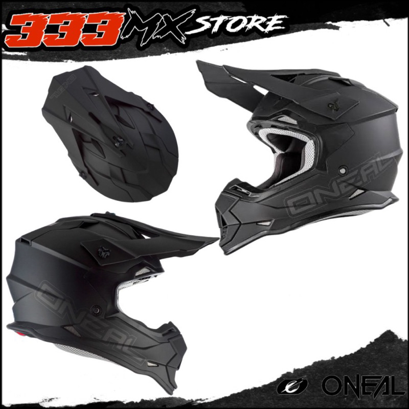 HELM ONEAL 2 SERIES BLACK MATT HELM CROSS ONEAL 2 HELM MX ONEAL 2 ORI