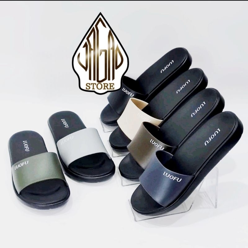 LUOFU SANDAL SELOP JELLY  WANITA / SENDAL KOKOP CEWEK