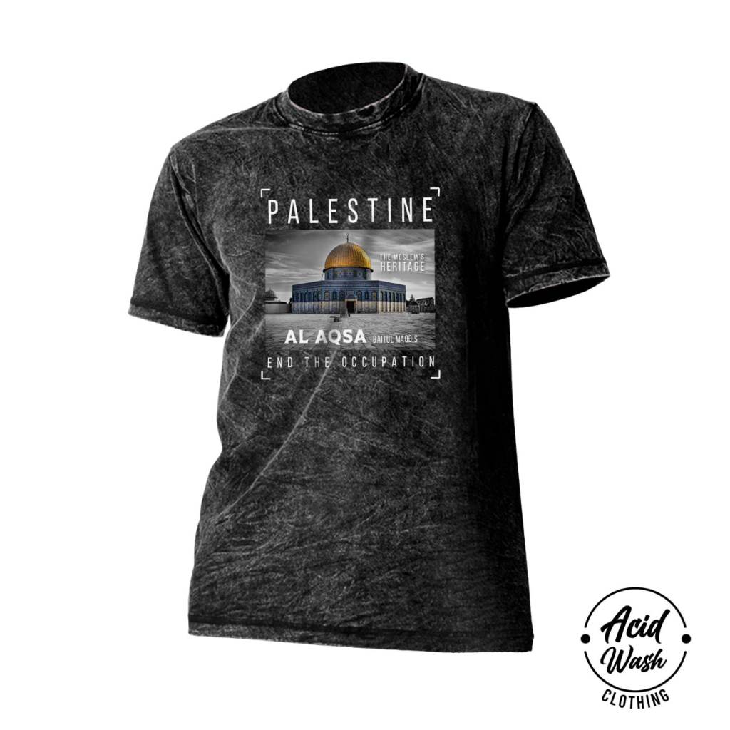 Baju Free Palestine Atribut Palestina Washed Tshirt