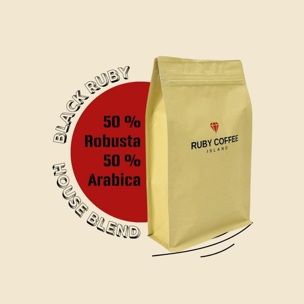 

Black Ruby (House Blend) 50% Robusta 50% Arabica 1kg