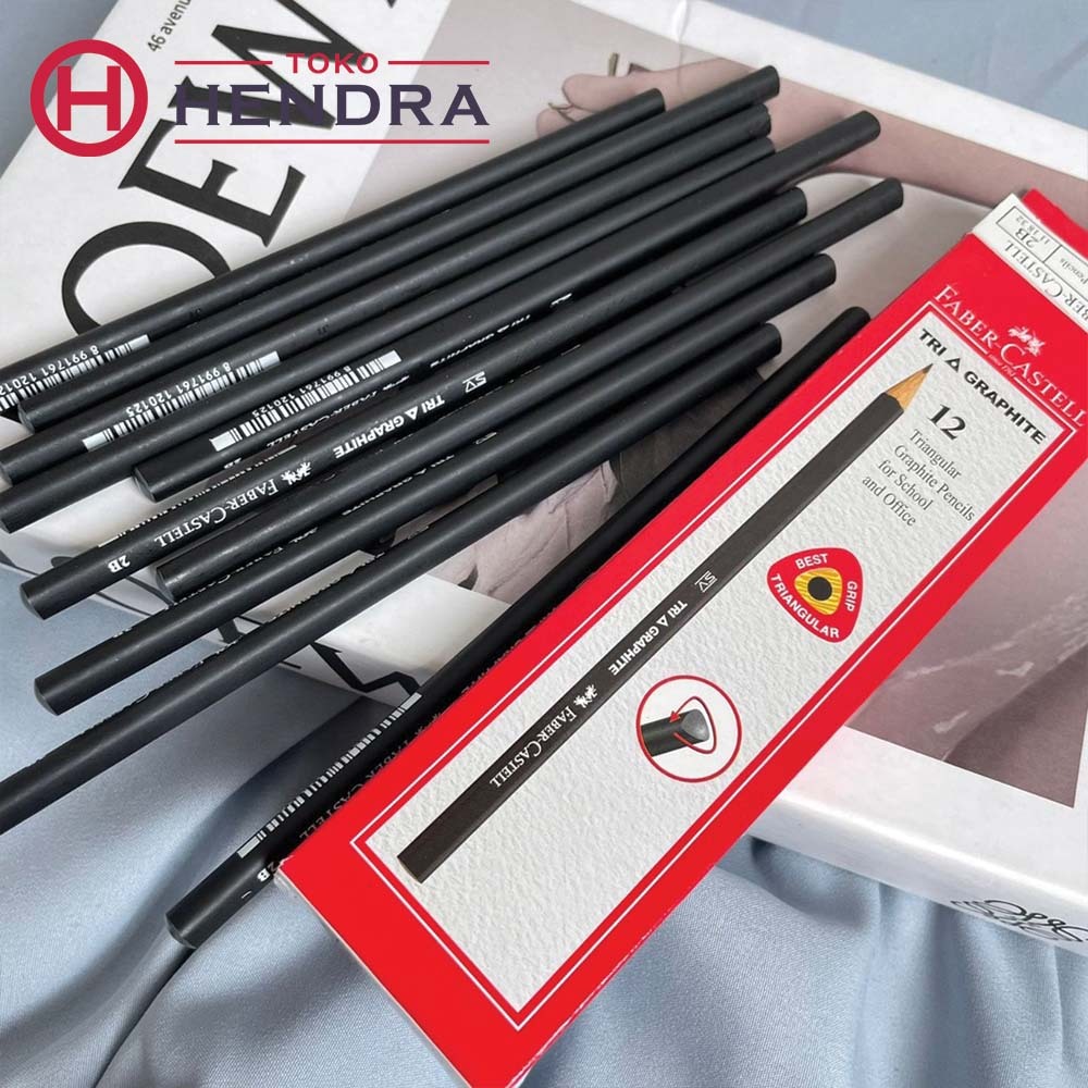 

Ay00! Pensil Faber Castell 2B Tri Graphite 1 Pak