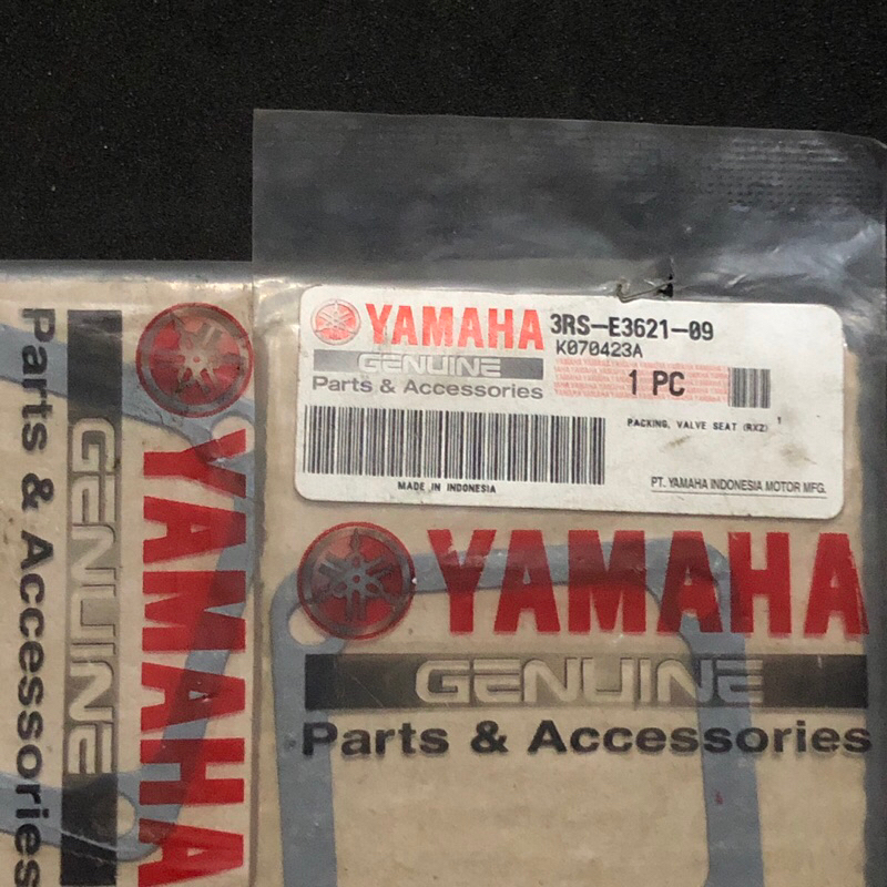 PACKING GASKET MEMBRAN HARMONIKA YAMAHA RXZ/RZR ORIGINAL / 3RS-E3621-09