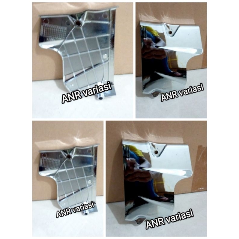 Cover tutup gear gir depan chrome shogun 110, smash, shogun 125 sp tornado