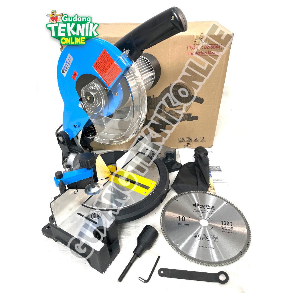 Mitter Saw 10" BENZ BZ8040 BZ8044 Motor INDUCTION / Mittersaw Pemotong Potong Aluminium 10 Inch - Me