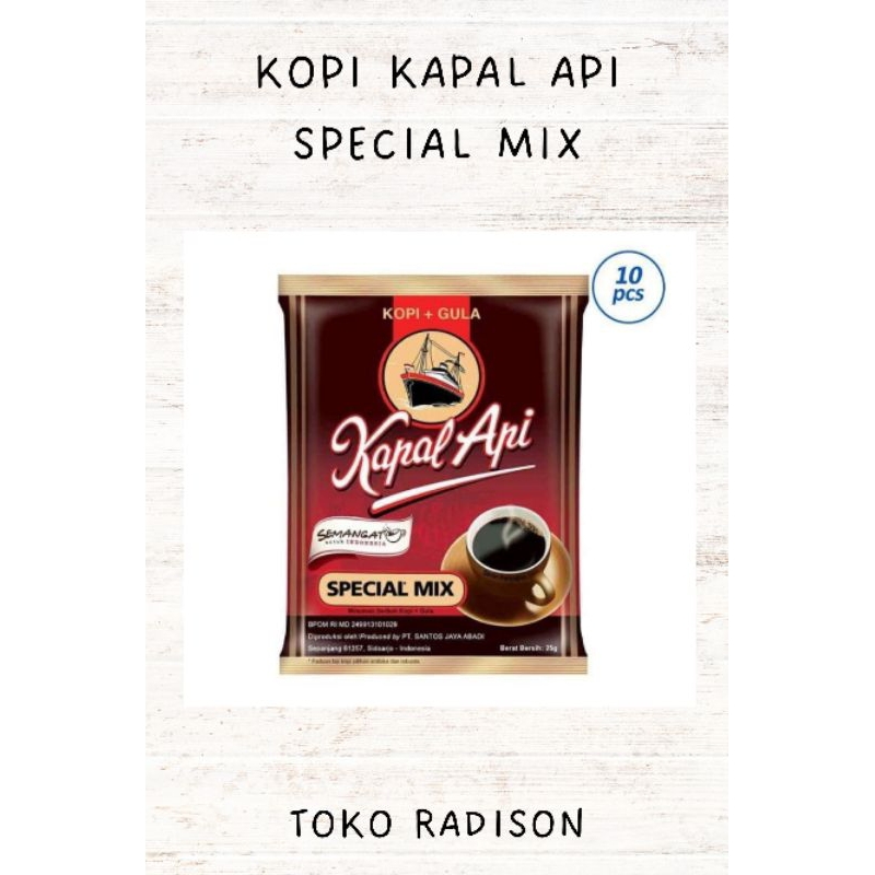 

[TOKO RADISON] KOPI MURAH KAPAL API SPECIAL MIX PAKET 1 RENCENG