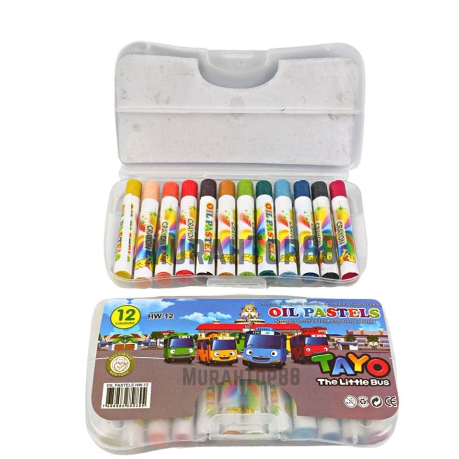 

Crayon Mini 12 Warna Oil Pastel karakter
