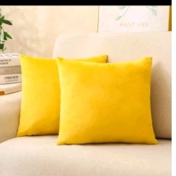 Sarung bantal sofa polos warna kuning 14.uk.40x40,50x50,60x60