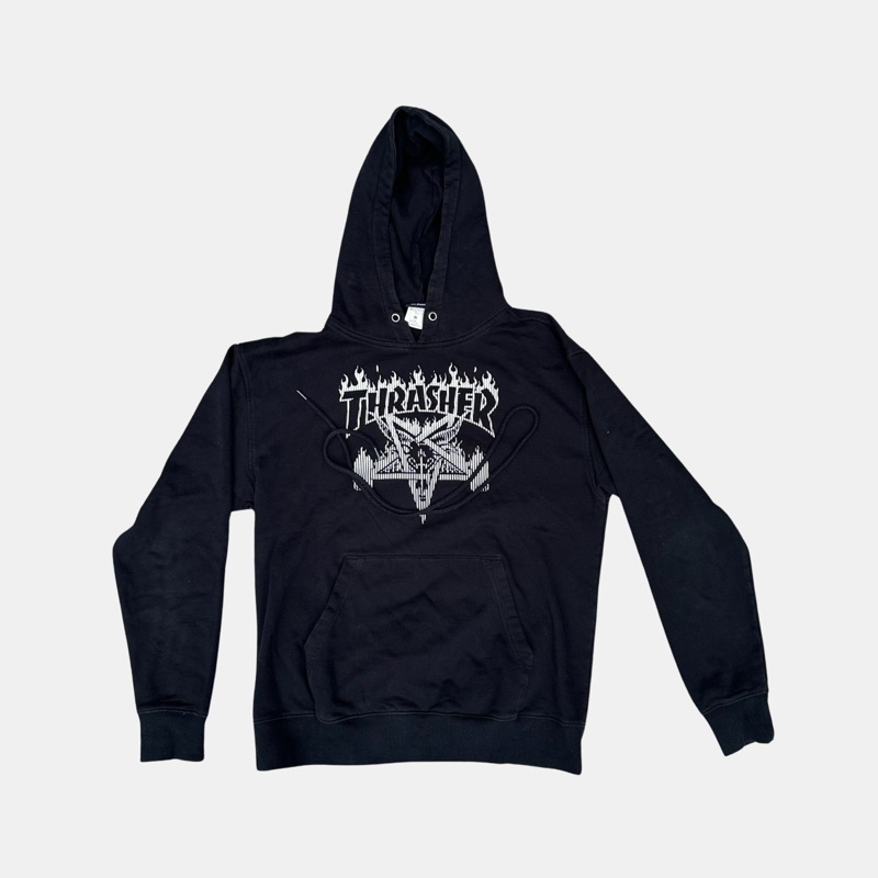 Thrasher Skate Goat Bars Hoodie Black Preloved