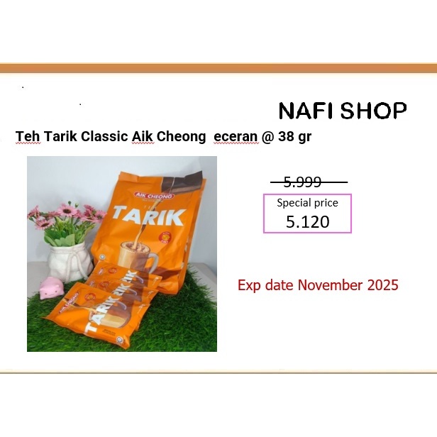 

Teh Tarik Classic Aik Cheong eceran @ 38 gr