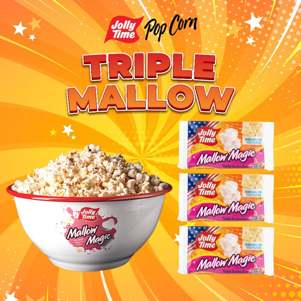 

[⁑B60@] Jolly Time - Paket Triple Mallow (3MM) - Microwave Popcorn -Live Limited