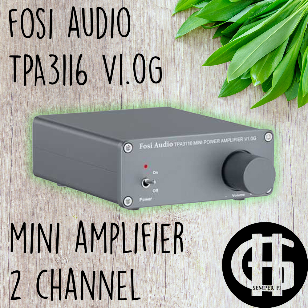 Fosi Audio Mini Amplifier 2 Ch Stereo Hi-Fi Class D Amp 50Wx2 - TPA3116 V1.0G