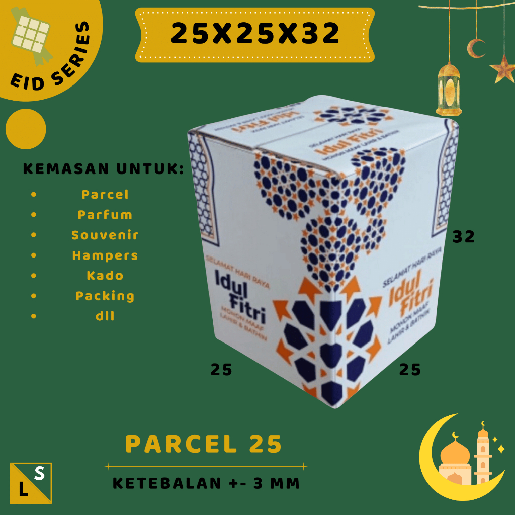 

Kardus Parcel 25 25x25x32 A1 box eid mubarok dus lebaran hampers/idul fitri