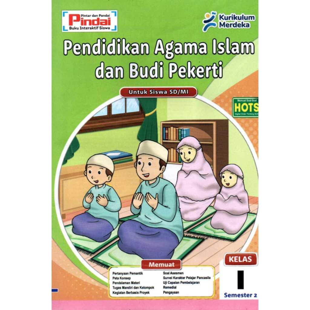 Buku LKS PAI kurikulum Merdeka Kelas 1 SD/MI Semester 2