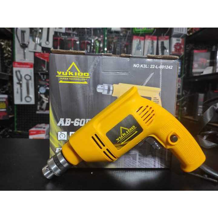 MESIN BOR LISTRIK YUKIDO 10MM - ELECTRIC DRILL 10 MM - BOR MURAH BAGUS Mesin Bor 10mm AB-60FW YUKIDO