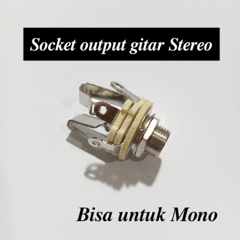 socket jack gitar socket output gitar stereo soket gitar
