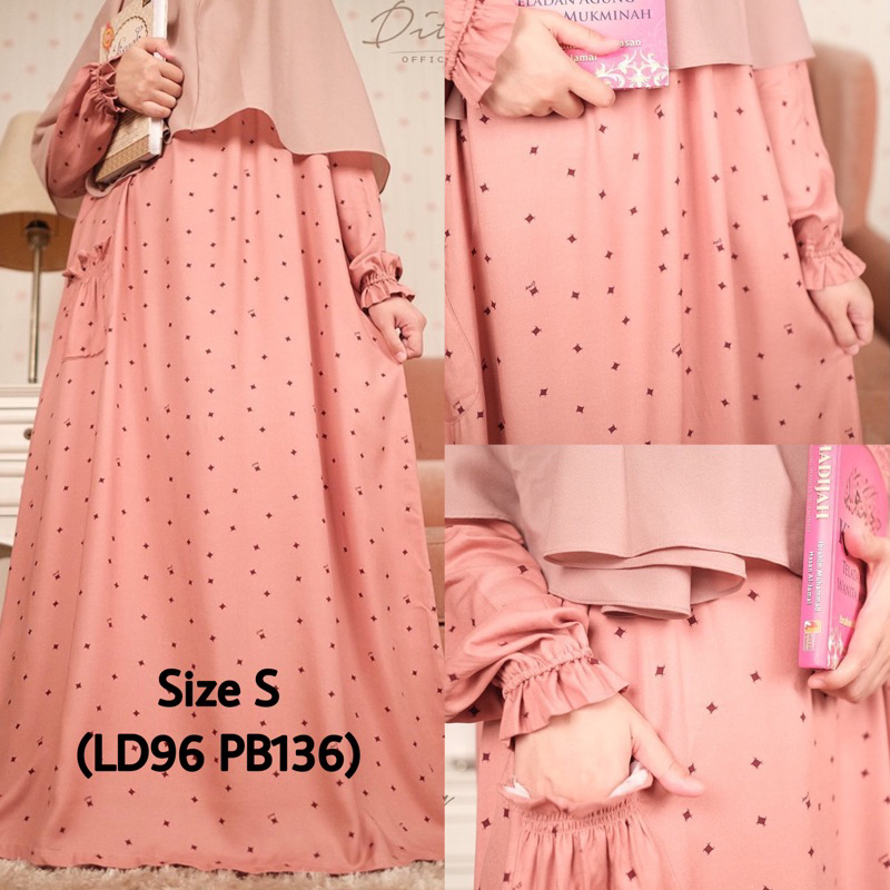 PL GAMIS KHIMAR BRUKAT ZIZARA KICIKS DITSY ANGELINA