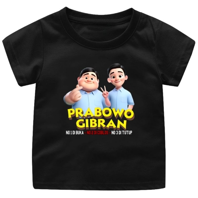 Kaos Anak Viral Prabowo Gibran Gemoy capres 2024