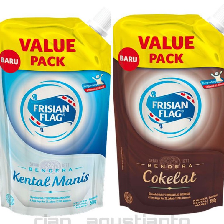 

[KODE JG9GR] Frisian Flag Pouch Susu Kental Manis 545/280 gram