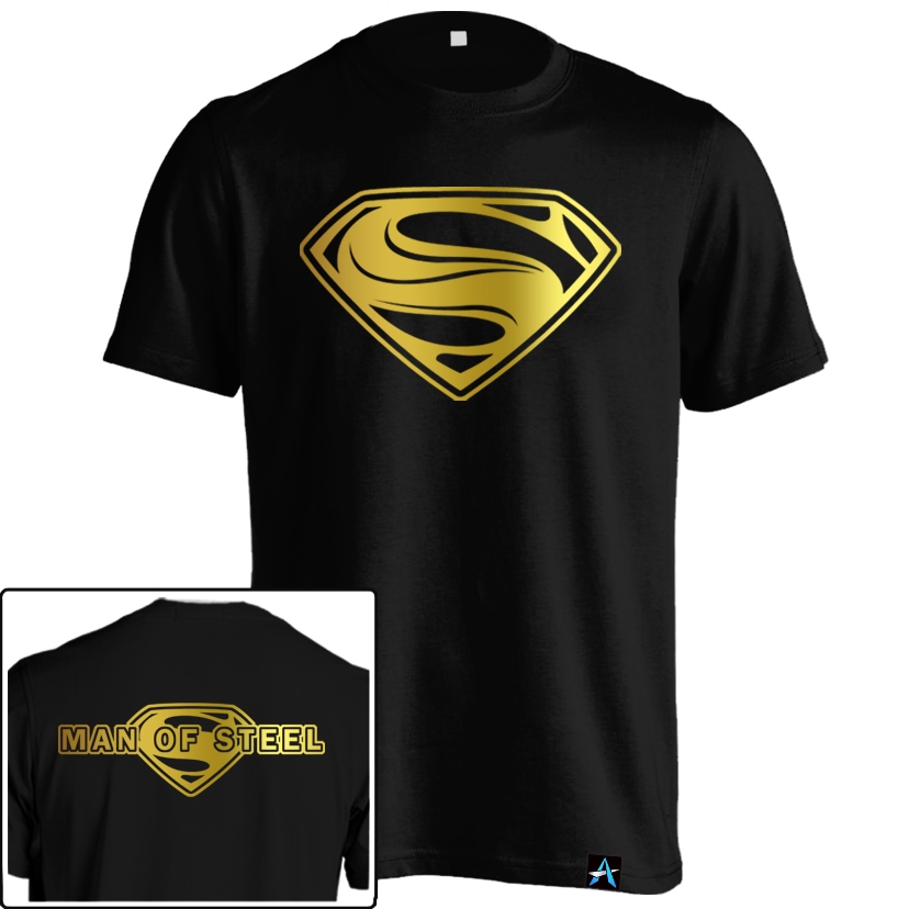 Kaos Superman Dewasa Logo Man of Steel HER-51 Baju Superhero Anak