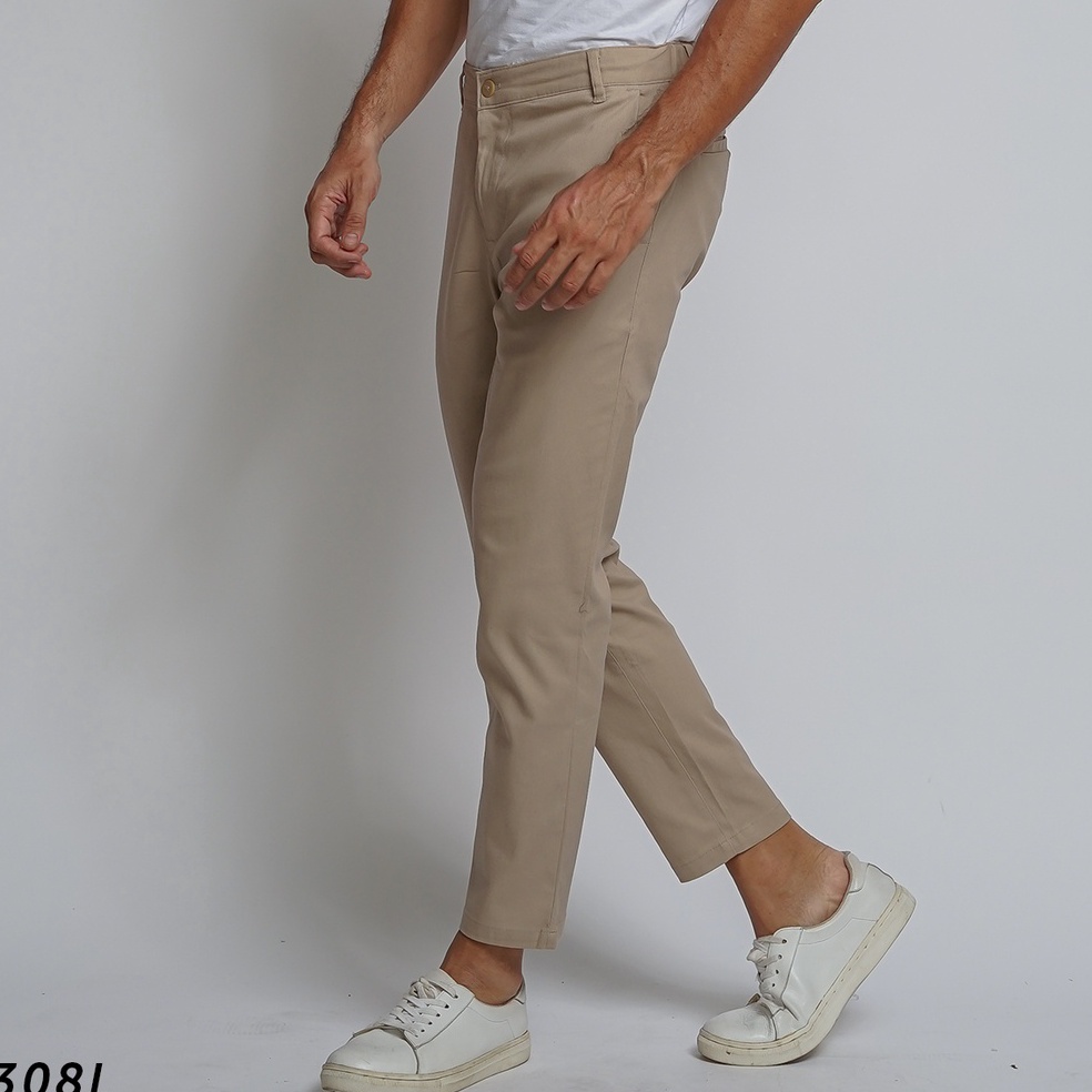 Paling dicari HSRM Celana Gallen Ankle Pants Khaki 308 L | Celana Chinos Ankle Pants Slimfit