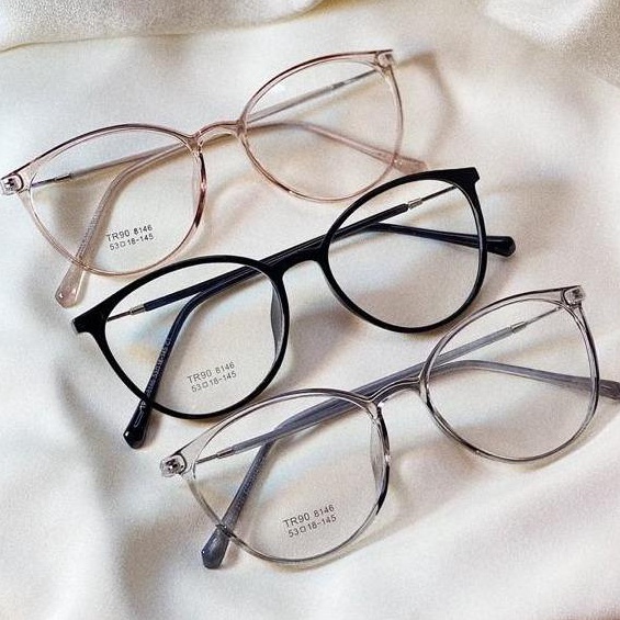 Miliki sekarang Kacamata Termurah Model Frame Cat Eye Gratis NORMAL,MINUS,SILINDER 8146