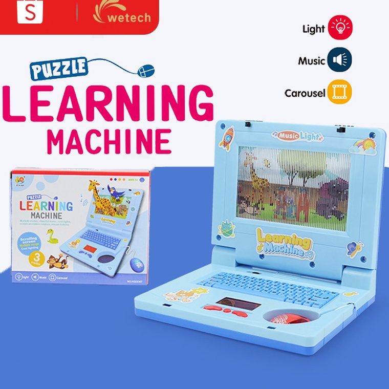 HARGA TERMURAAH WETECH Mainan Laptop Anak Mainan Anak Perempuan 3 tahun Learning Machine Notebook La
