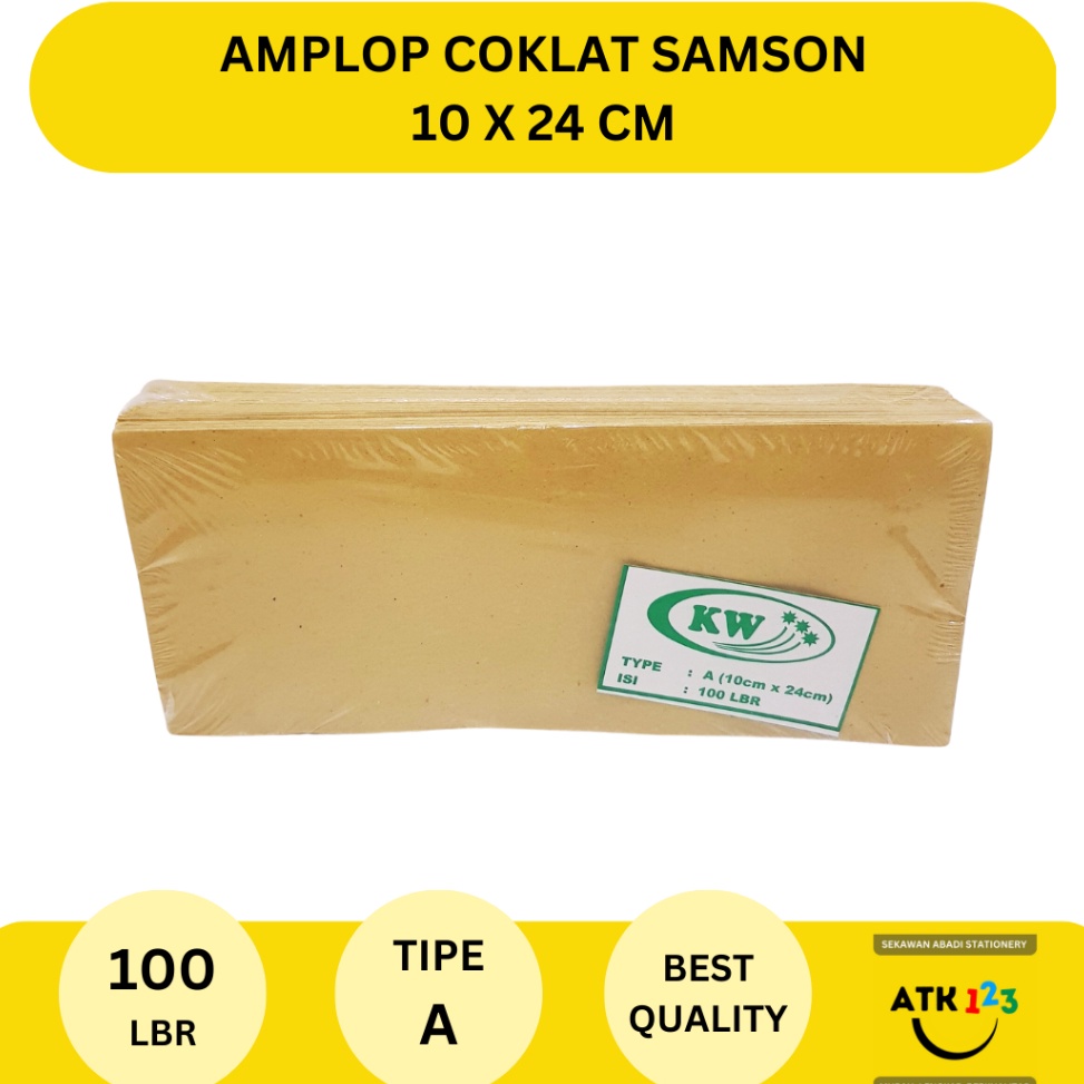 

3.3 Brands Festival Amplop Coklat Samson A Ukuran 10x24cm / Amplop Gaji