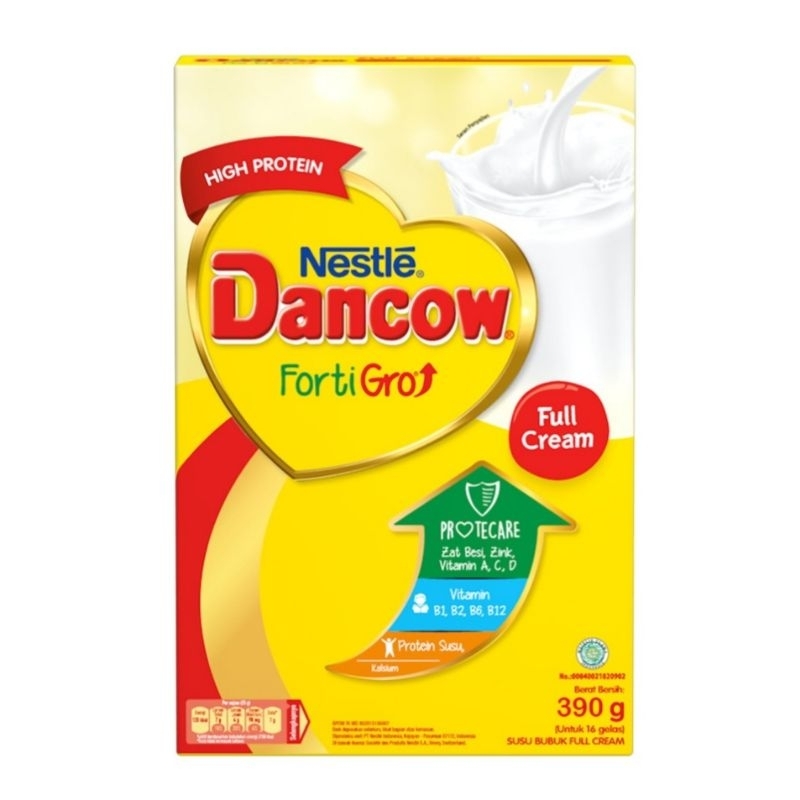 

Nestle Dancow FortiGro Susu Bubuk Instan Full Cream 390gr