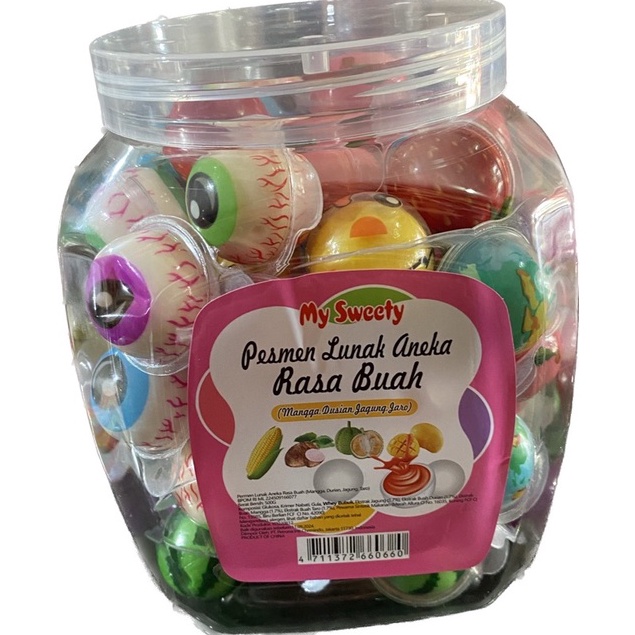 

44 PERMEN BOLA LUNAK JELLY ISI 50 PCS 3537