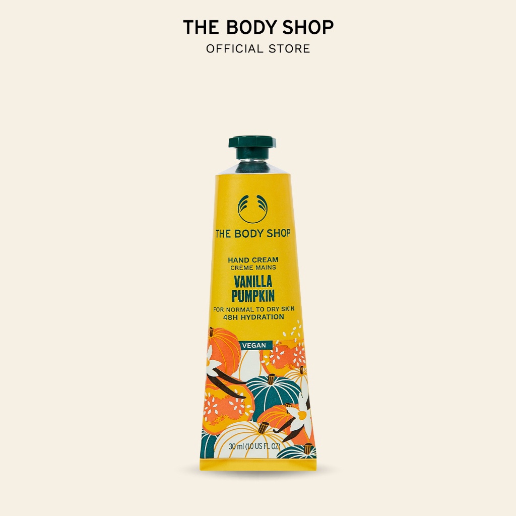 12.12 FLASH SALE The Body Shop Vanilla Pumpkin Hand Cream 30ml serbuuu 