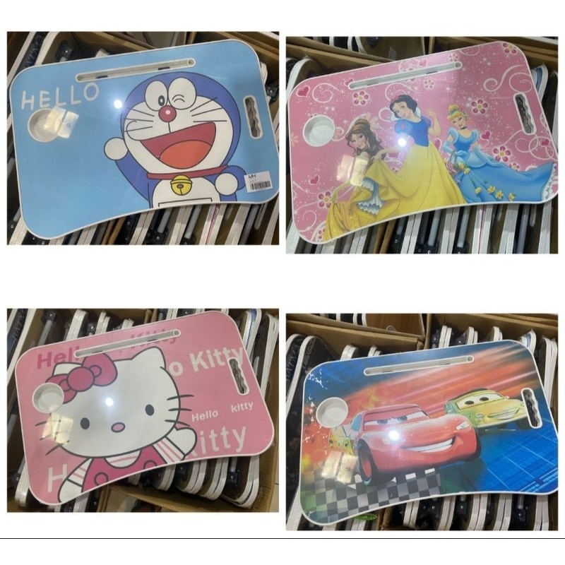 Ready Meja Belajar Laptop lipat karakter- Meja berukuran 60 x 40 x 28 CM- Ringan, mudah di lipat, pr