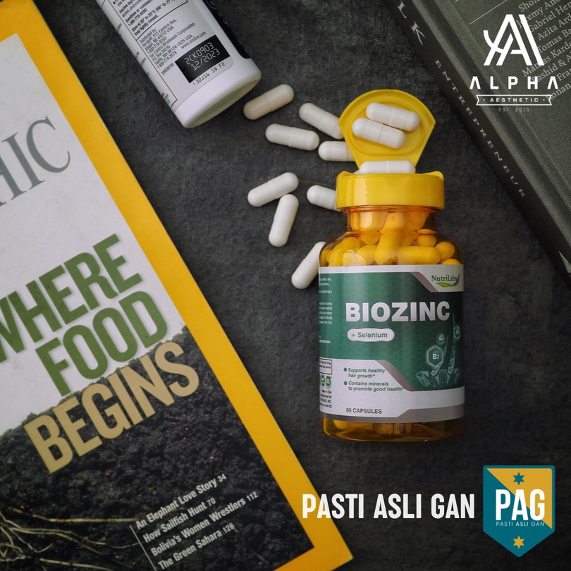 Original Nutrilabs Biozinc biotin zinc selenium rambut sehat !!