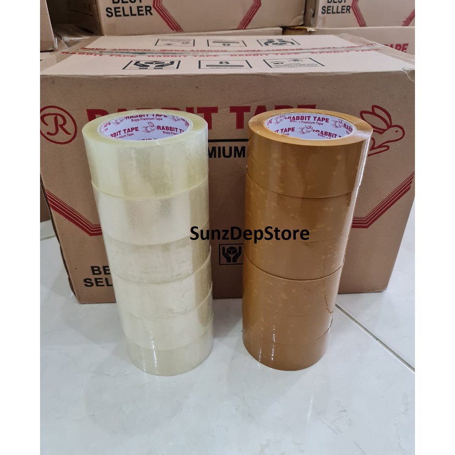 

[KODE J9IAQ] LAKBAN 2 INCH x 100 YARD / LAKBAN 45mm 100YARD 2INCH / KUALITAS LAKBAN DAIMARU 1 SLOT 6 ROLL