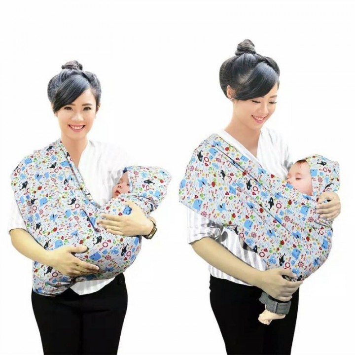 Dialogue Baby Geos gendongan kaos instan Baby Wrap cukin GEOS 2in1