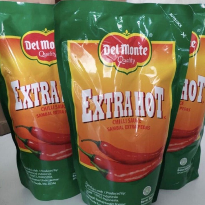 

[KODE KM0EA] TERMURAHHHH Saos sambel delmonte hot /extra hot / chilli sauce / kemasan 1kg