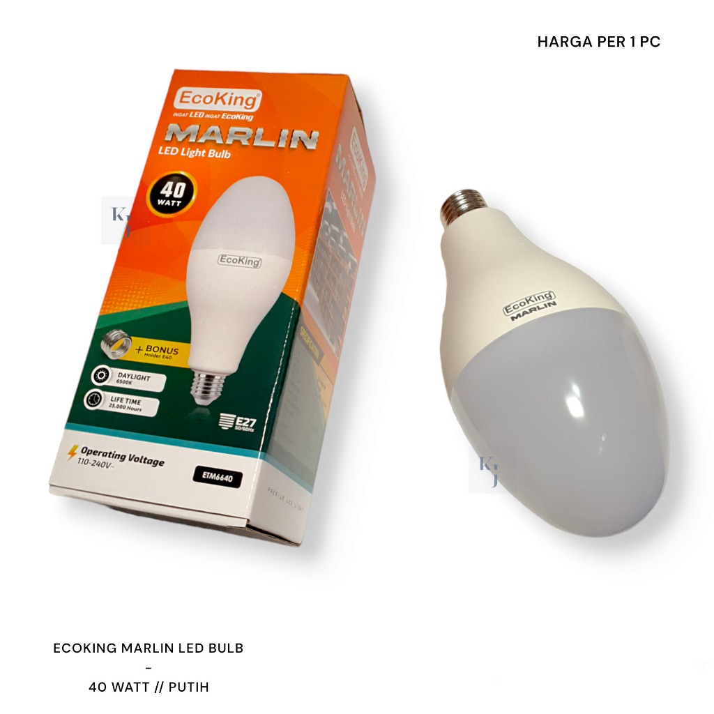 JUAL LAMPU JALAN 40W LED BULB MARLIN ECOKING 40 WATT E27 DAN E40