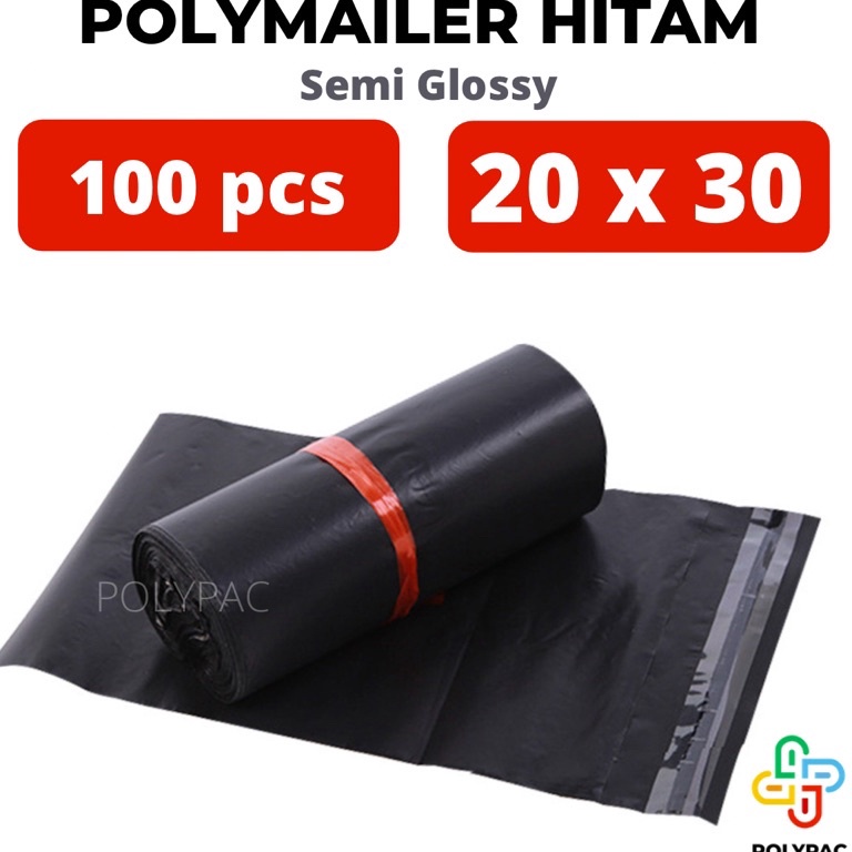 

Star 7.7 Plastik Polymailer Hitam LDPE [20x30] isi 100 - Bungkus Plastik Packing Online