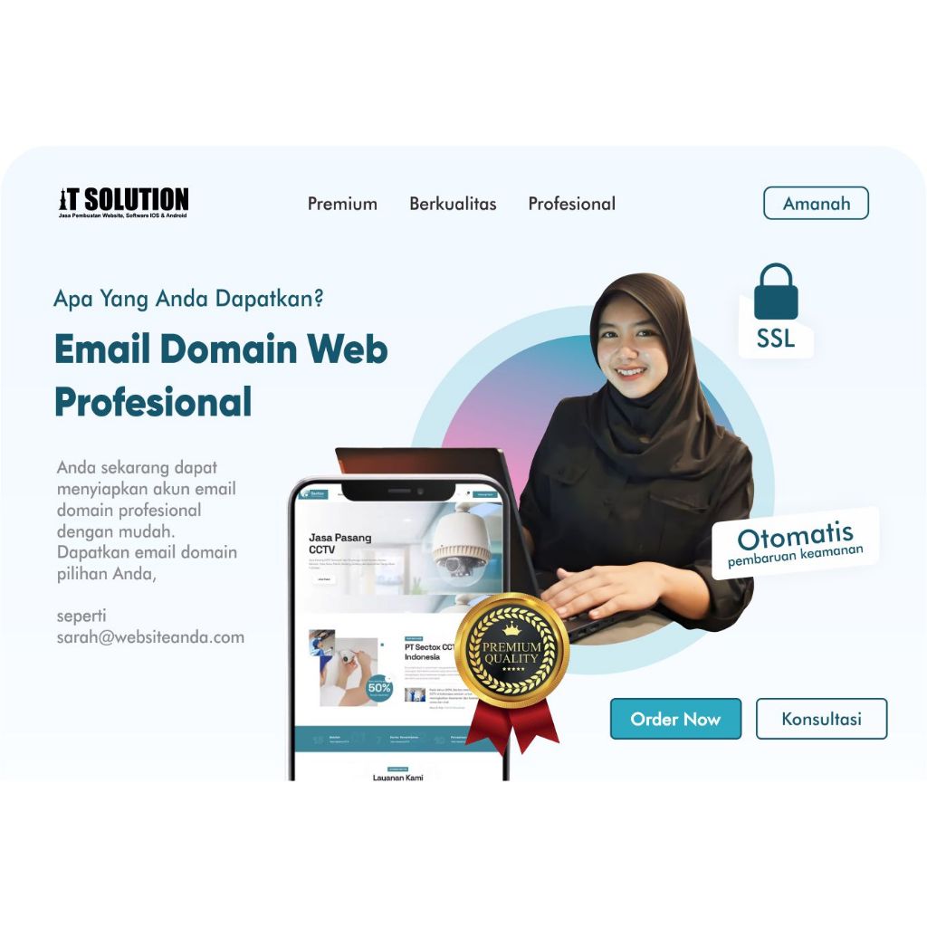 Jasa Website + Email Domain Profesional