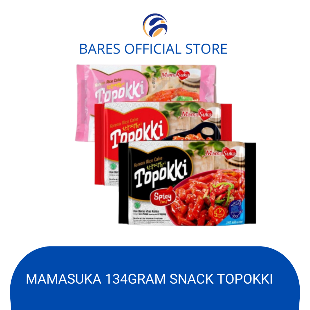 

MamaSuka 134gram Snack Topokki Tteokbokki Instan Korea Halal Original Creamy Hot Spicy/134gr