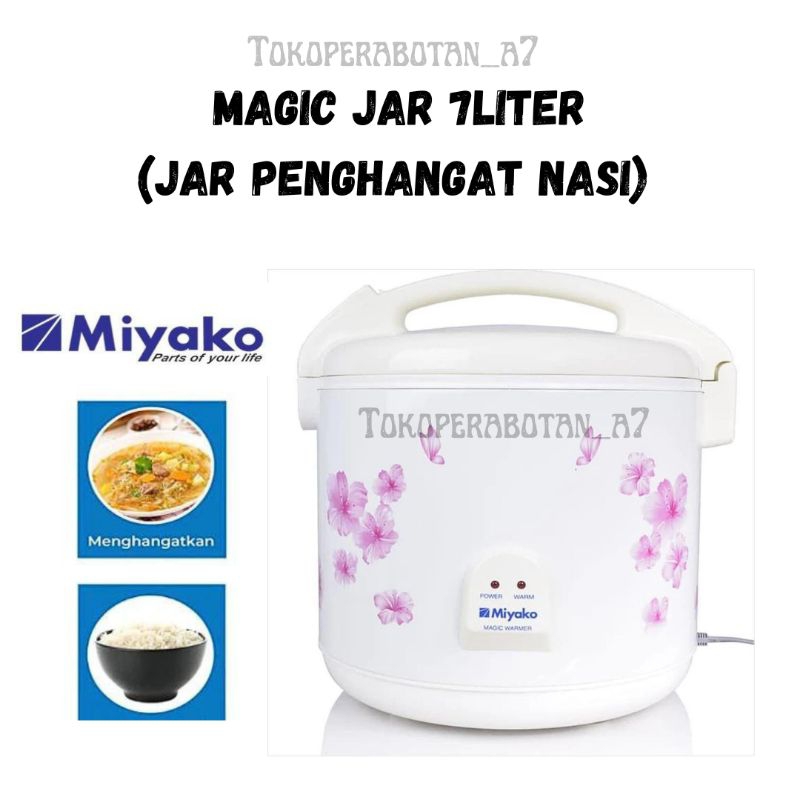 Magic Jar Miyako MJ709EP/ magic jar miyako 7liter/ penghangat nasi miyako/magic warmer/penghangat se