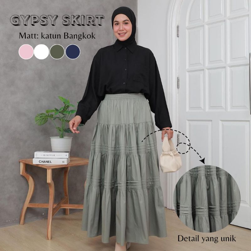 GROSIR JILBAB SYIFA - BAWAHAN ROK GYPSY SKIRT