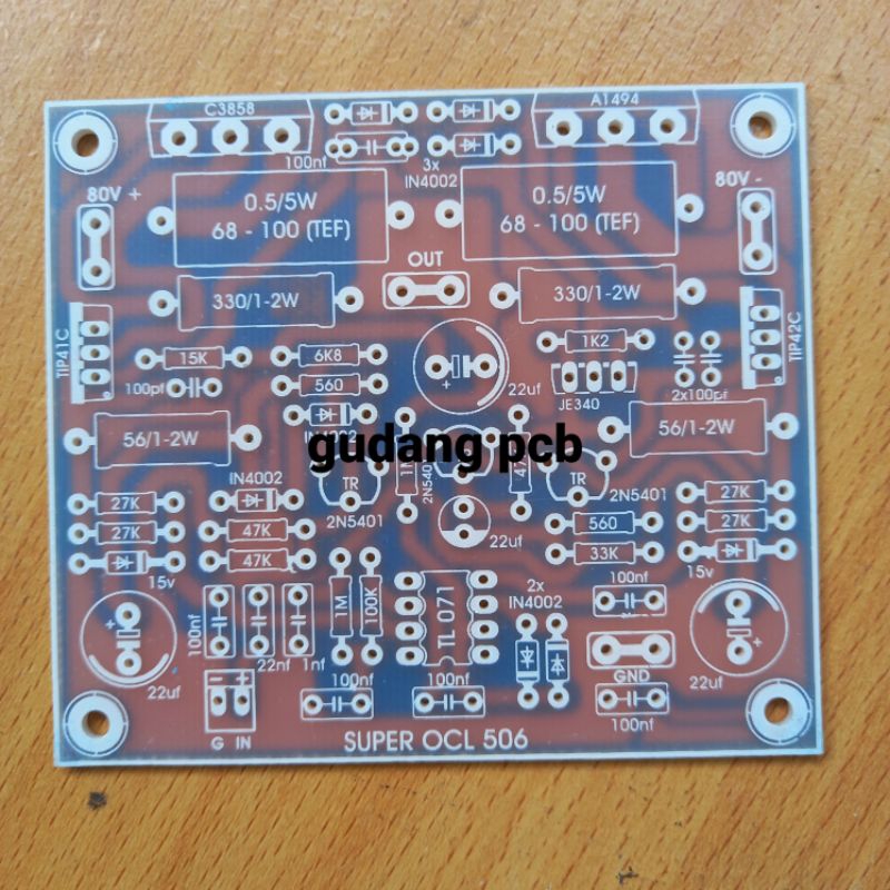 PCB driver SOCL 506 bahan fiber fr4