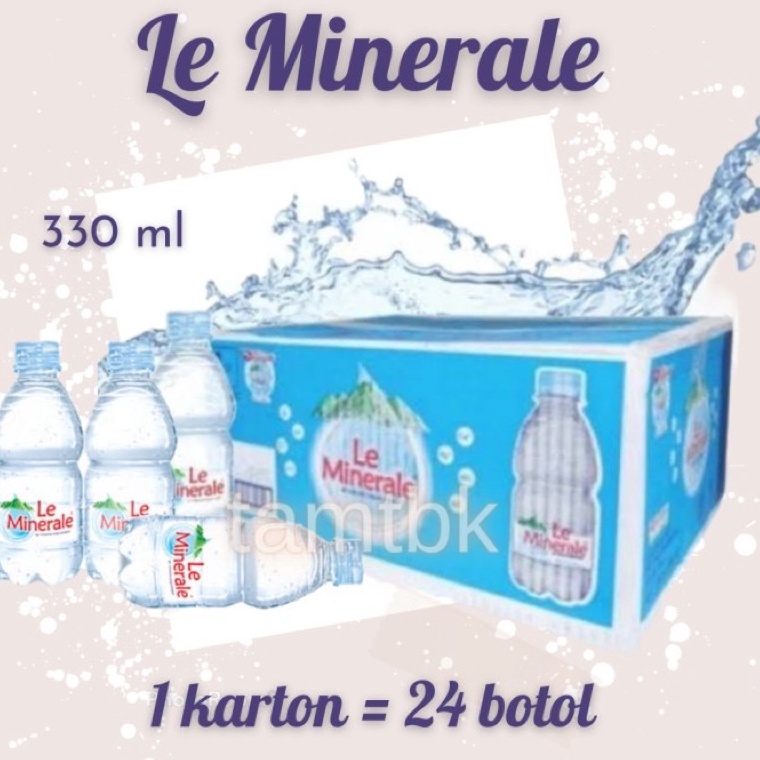 

91 Le minerale / leminerale air mineral 330ml 1 karton (24 botol) 6269