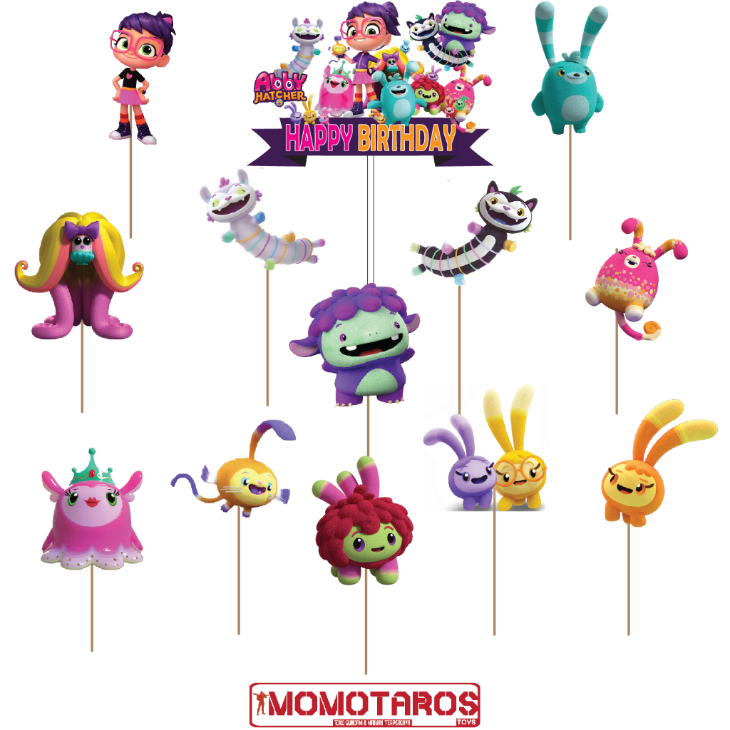 Topper cake Abby Hatcher and friends NEW isi 13 pcs