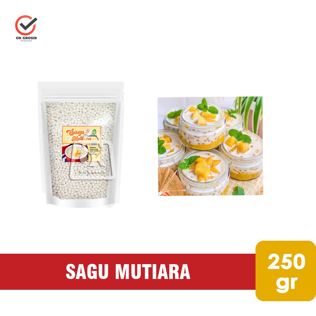 

Sagu Mutiara Putih Thailand / Sago Pearl (250 gr)