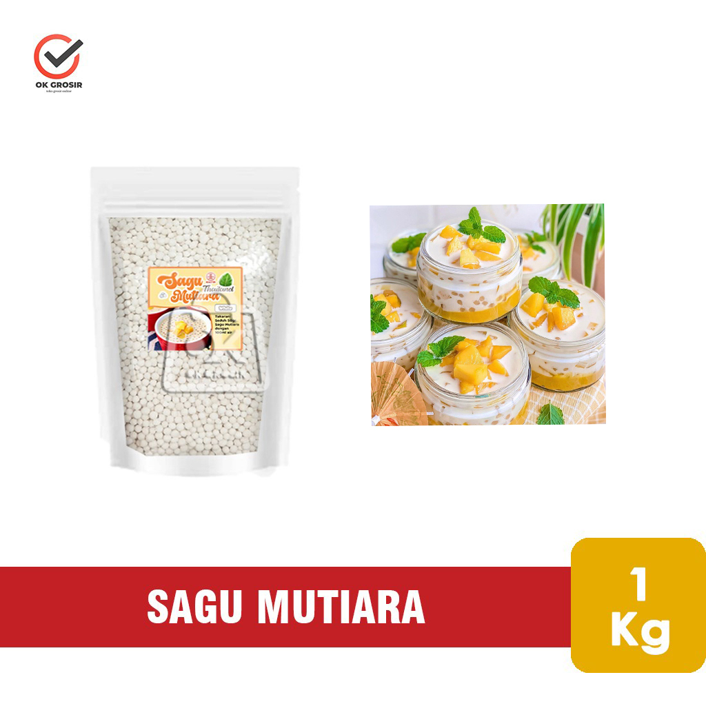 

Sagu Mutiara Putih Thailand / Sago Pearl (1 Kg)