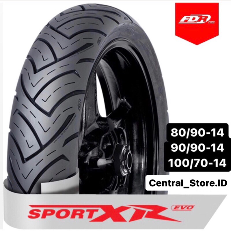 BAN LUAR MOTOR FDR SPORT XR EVO RING 14 UK 80/90 90/90 100/80 TUBELESS